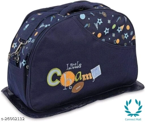 Waterproof Baby Diaper Bag Multipurpose, - M, Blue, Pack of:1